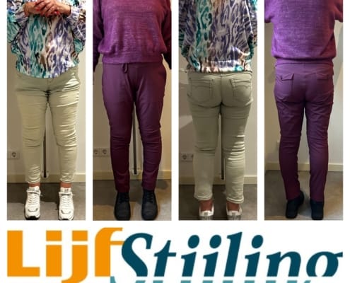 resultaat foto's van voor en na het traject afvallen bij lijstijling